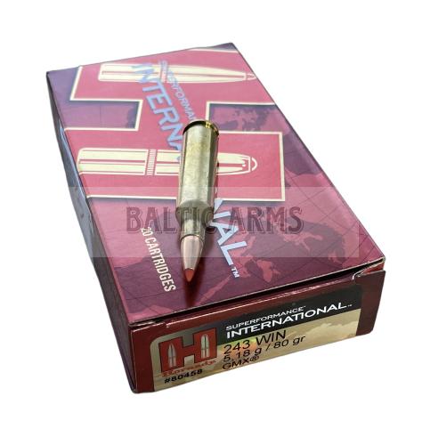 HORNADY .243 Winchester 80 gr GMX SPFI